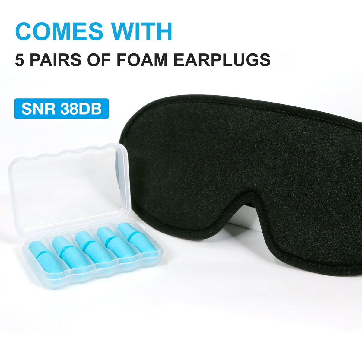 MitoSyne Blackout Pro Sleep Mask + Earplug Set - gallery image 3