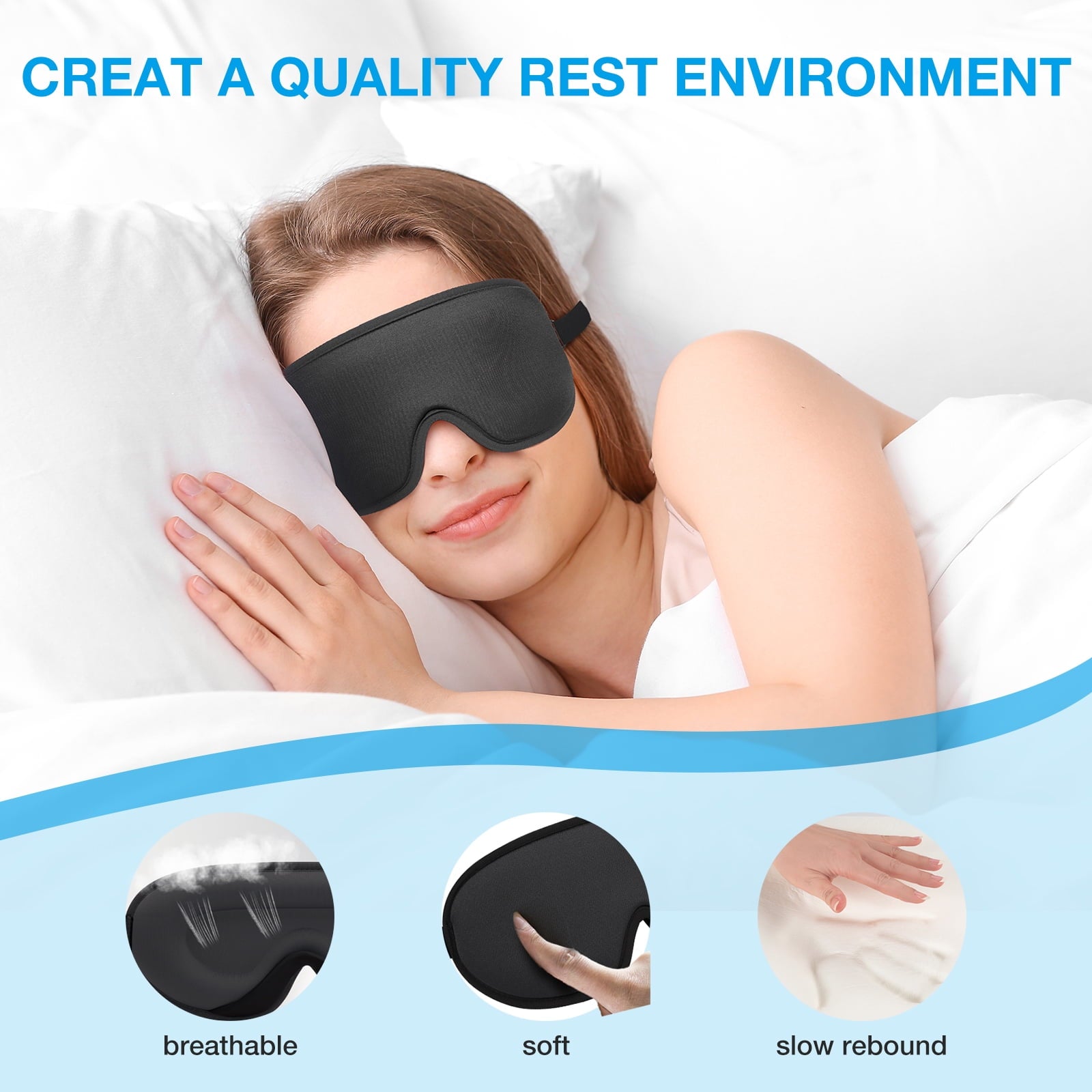 MitoSyne Blackout Pro Sleep Mask + Earplug Set - gallery image 4