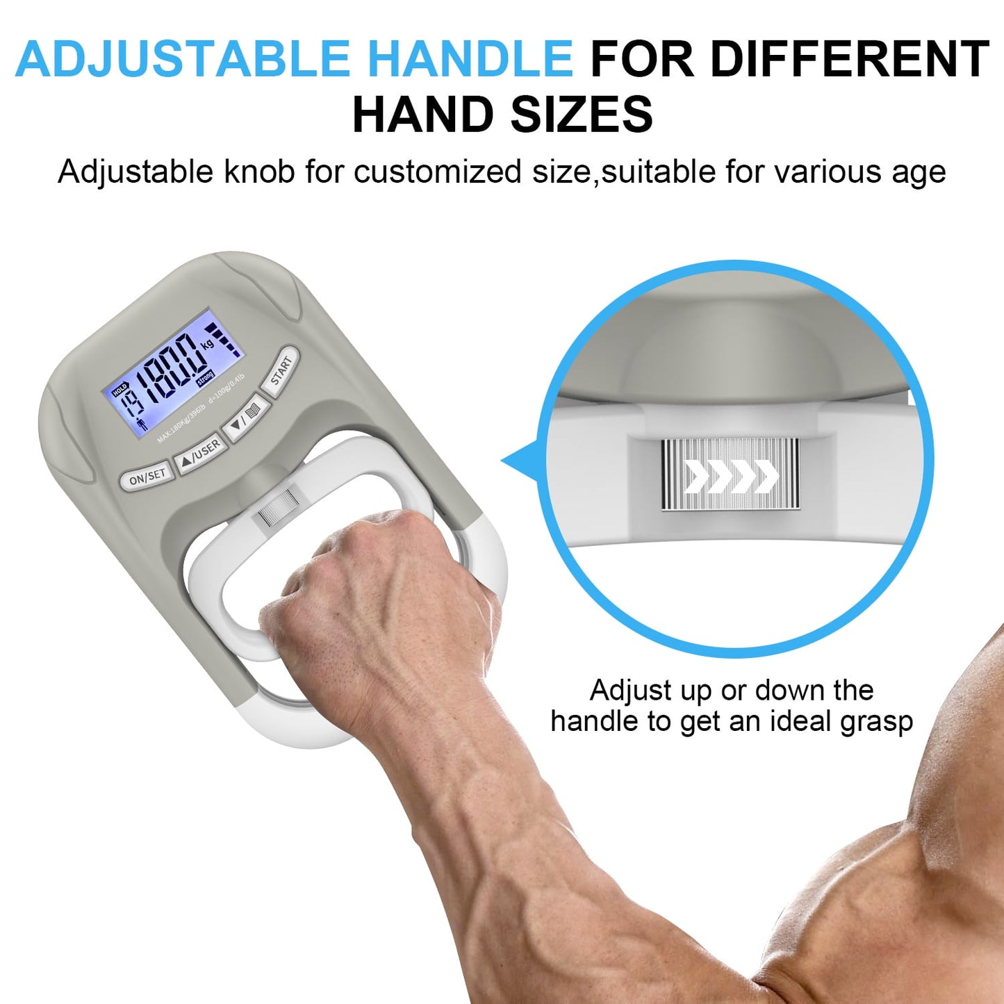 MitoSyne GripMark Digital Handgrip Dynamometer - gallery image 4