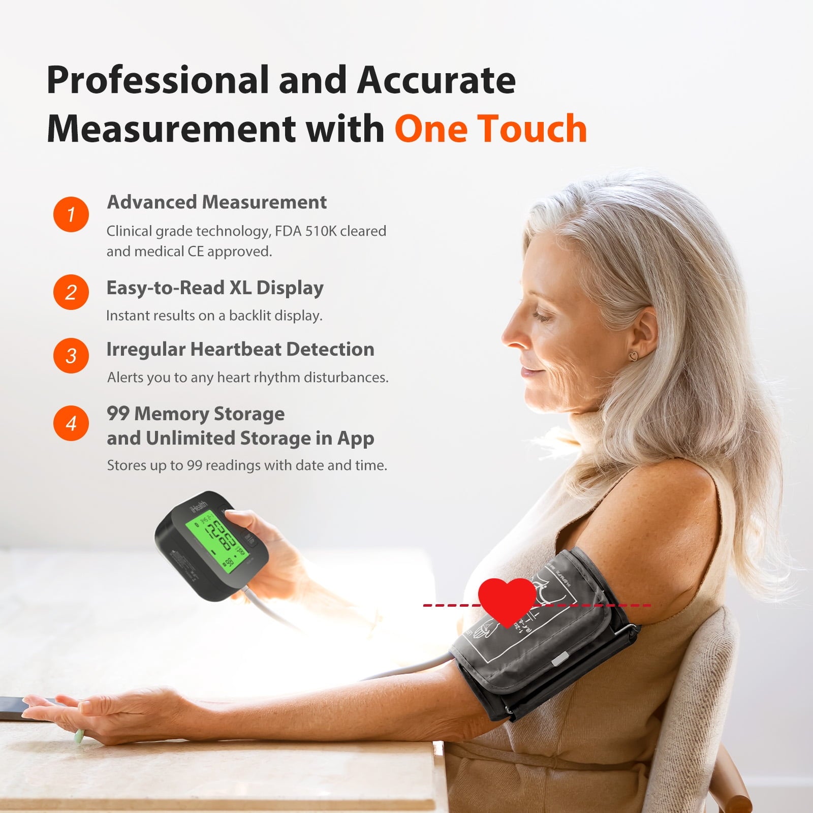 MitoSyne PressureMark Validated Upper-Arm Blood-Pressure Monitor - gallery image 6