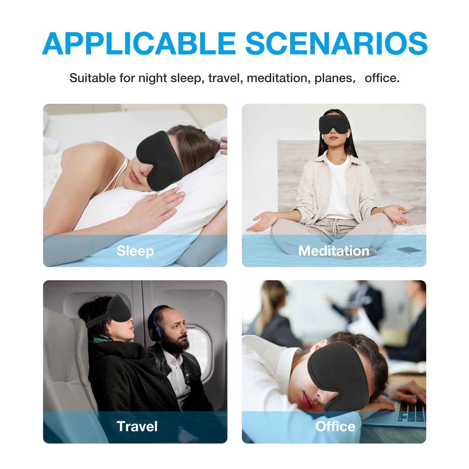 MitoSyne Blackout Pro Sleep Mask + Earplug Set - gallery image 6