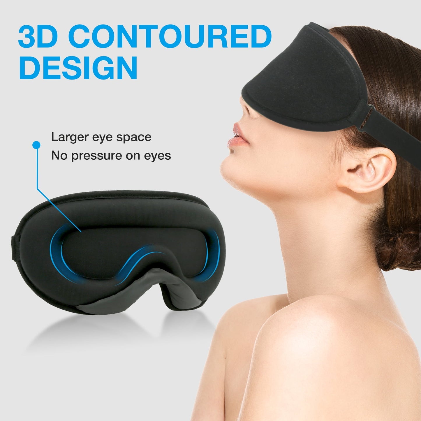 MitoSyne Blackout Pro Sleep Mask + Earplug Set - gallery image 2