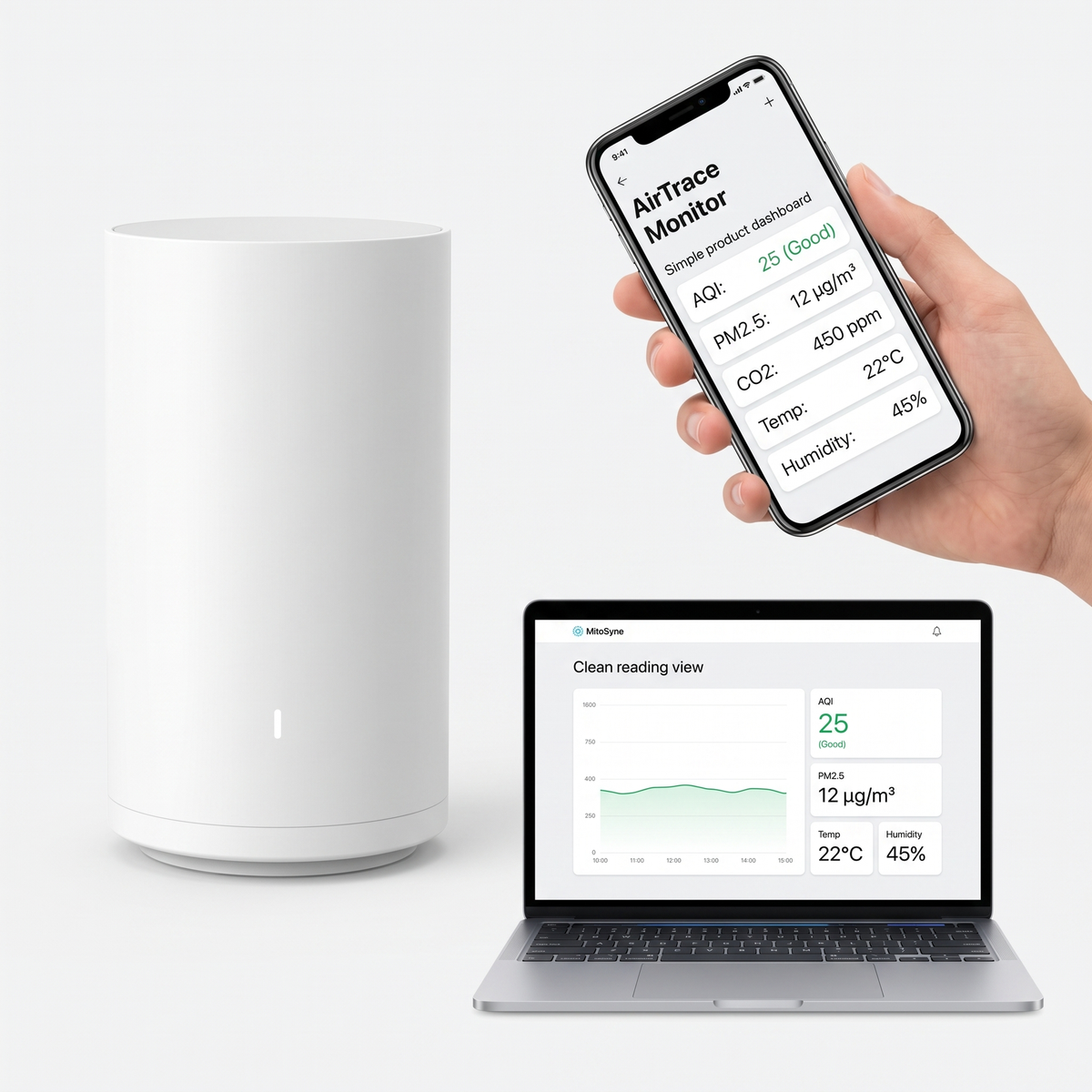 MitoSyne AirTrace Indoor Environment Monitor - gallery image 2