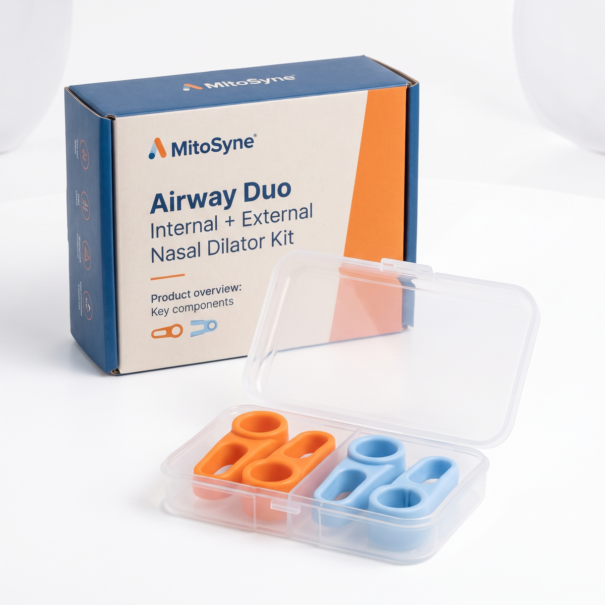 MitoSyne Airway Duo Internal + External Nasal Dilator Kit - internal nasal dilator component