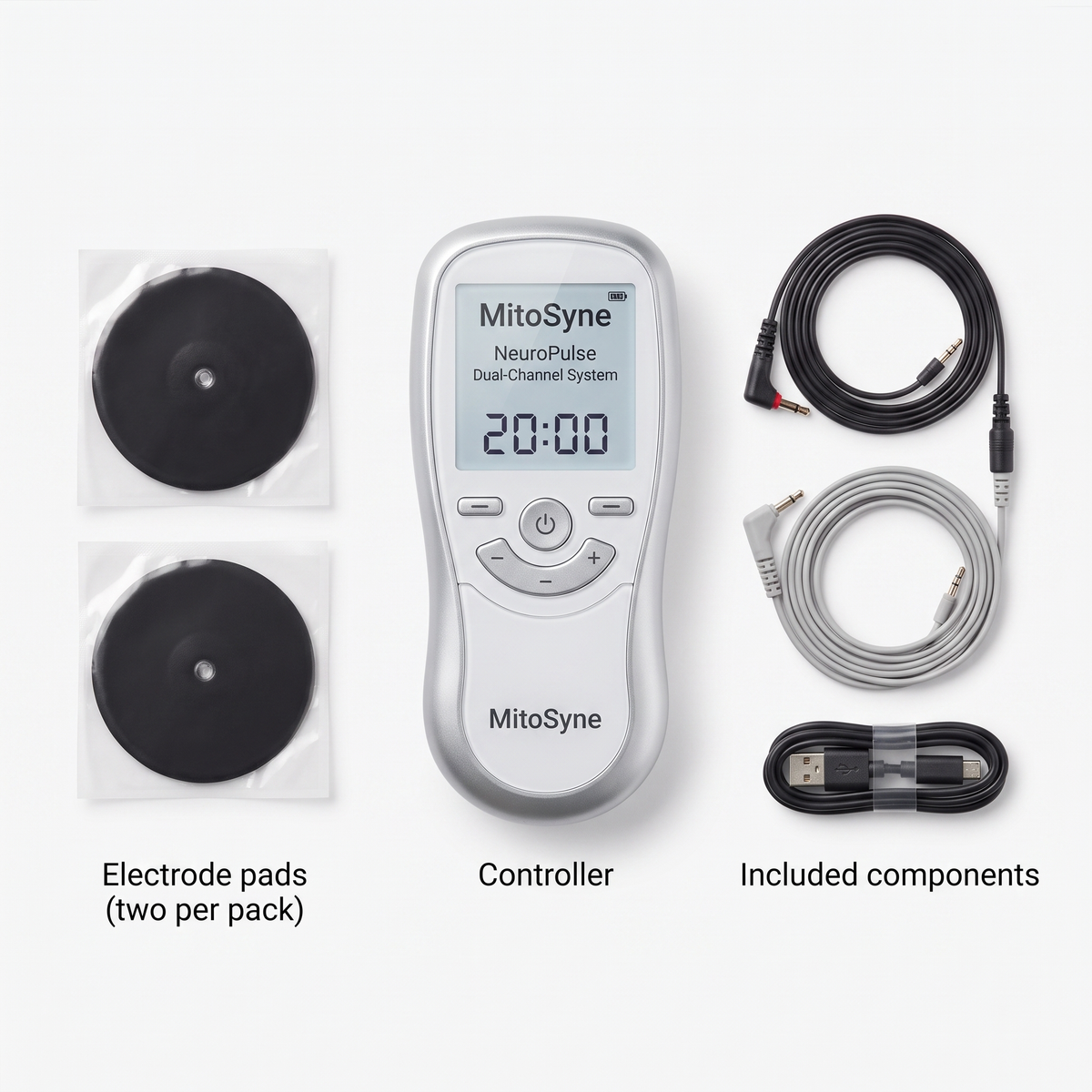 MitoSyne NeuroPulse Dual-Channel TENS + NMES System - gallery image 5