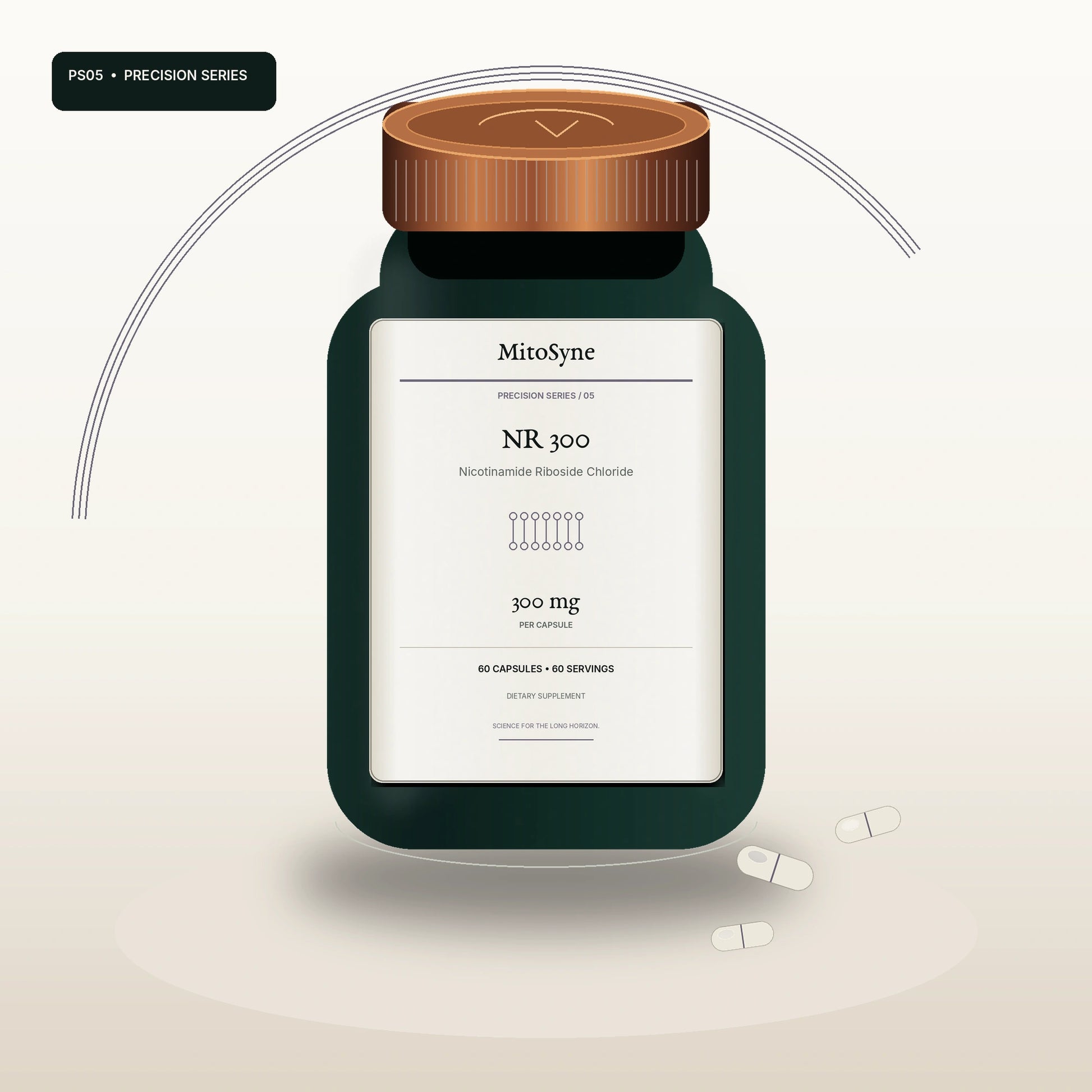 MitoSyne NR 300 — Nicotinamide Riboside Chloride, 300 mg — Primary e-commerce hero