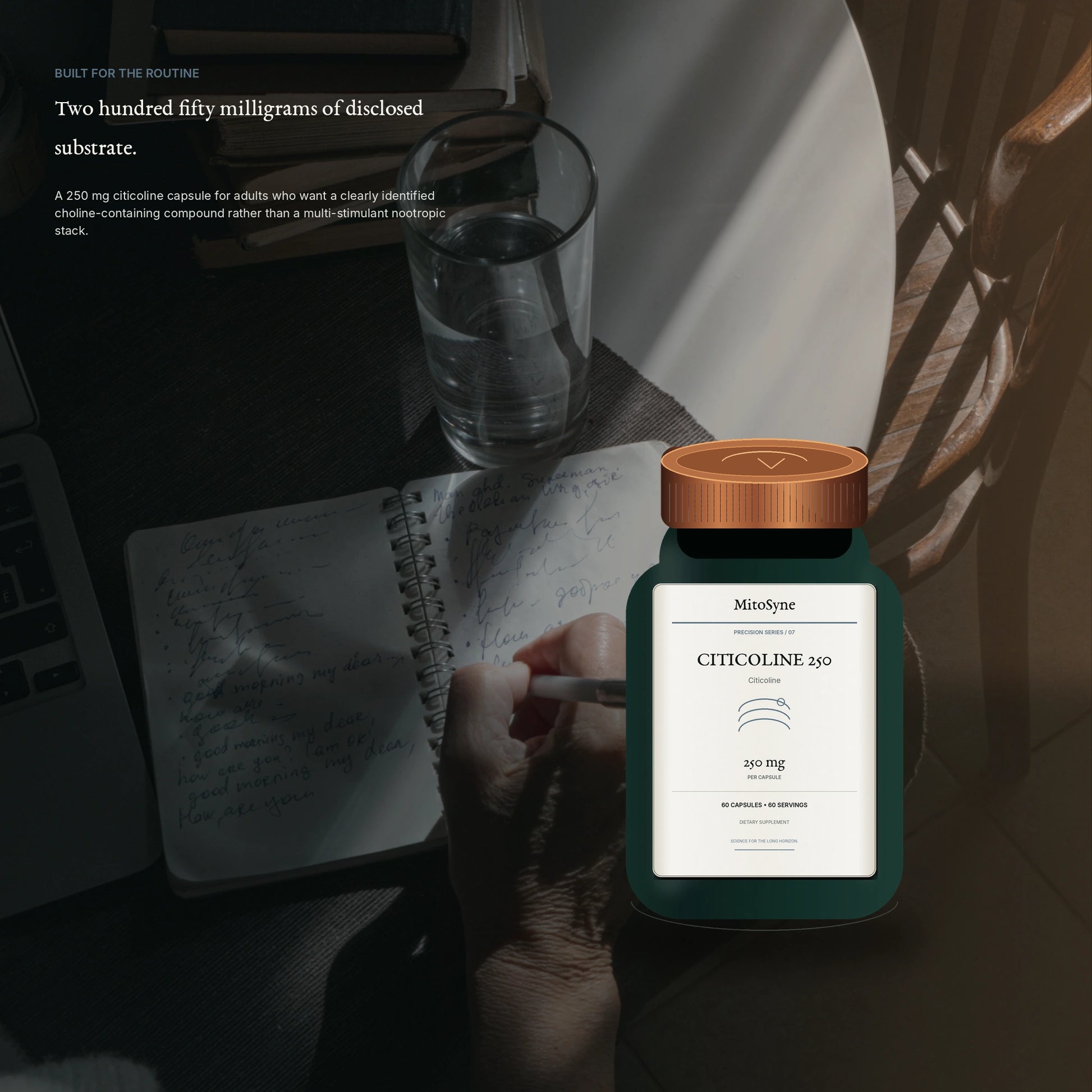 MitoSyne Citicoline 250 — Citicoline, 250 mg — Premium routine context