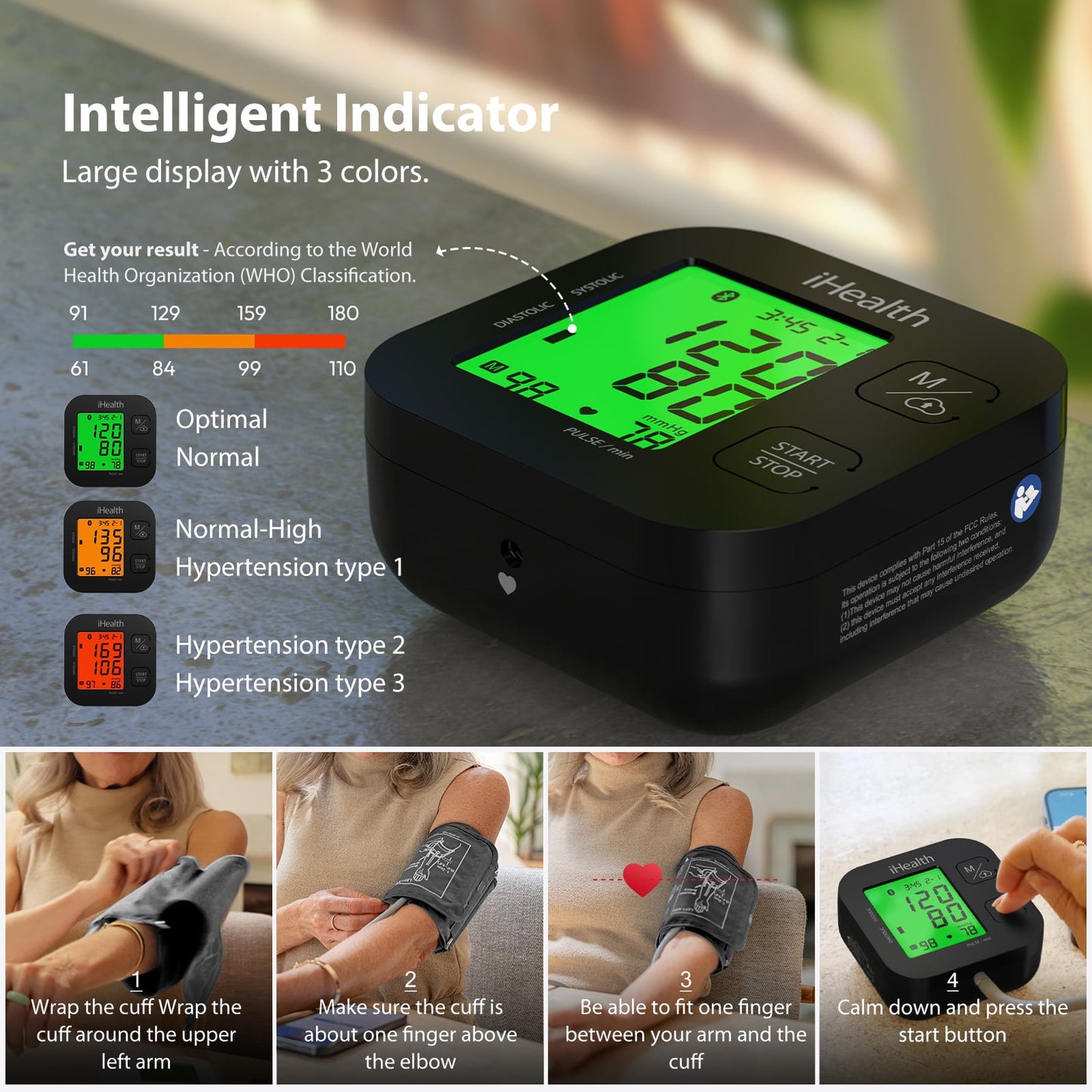 MitoSyne PressureMark Validated Upper-Arm Blood-Pressure Monitor - gallery image 5