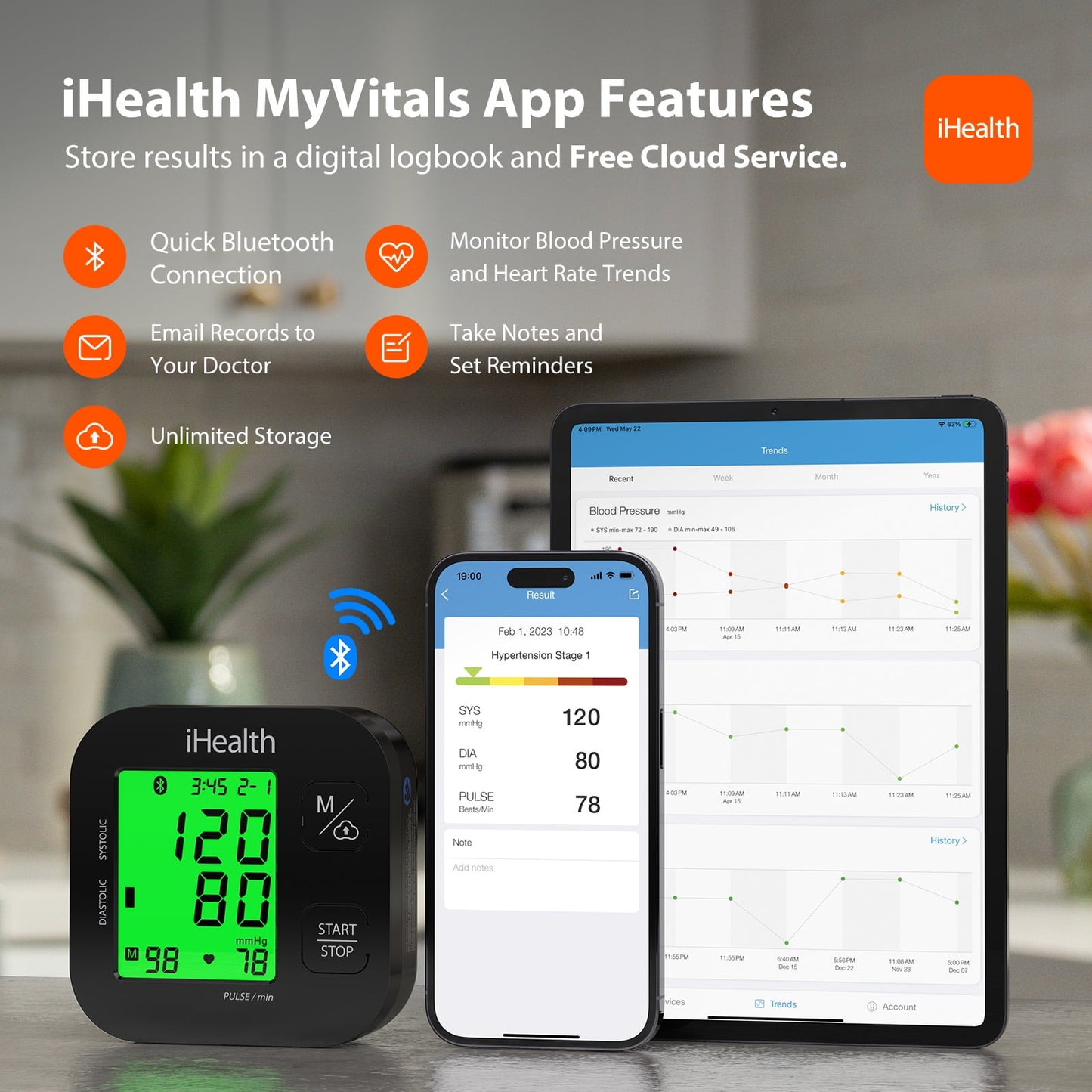 MitoSyne PressureMark Validated Upper-Arm Blood-Pressure Monitor - gallery image 2